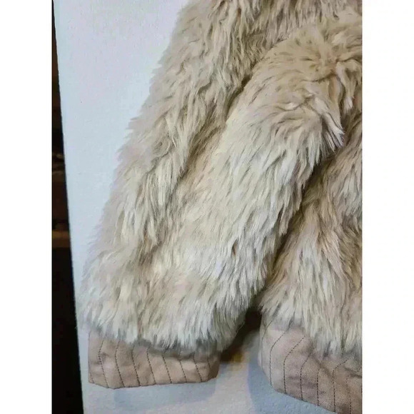 VTG Anthropologie Elevenses NWT fauxfur cropped jacket *EXCELLENT $178 Retro 70s - Picture 7 of 15